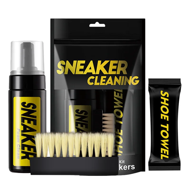 On Sneaker Care - 1 ชุดรองเท้าทําความสะอาดโฟมแห้งชุดทําความสะอาด 150ML โฟมกันน้ํารองเท้าผ้าใบทําความสะอาดรองเท้าแปรงรองเท้าผ้าทํางานบนรองเท้าสีขาว,Boot