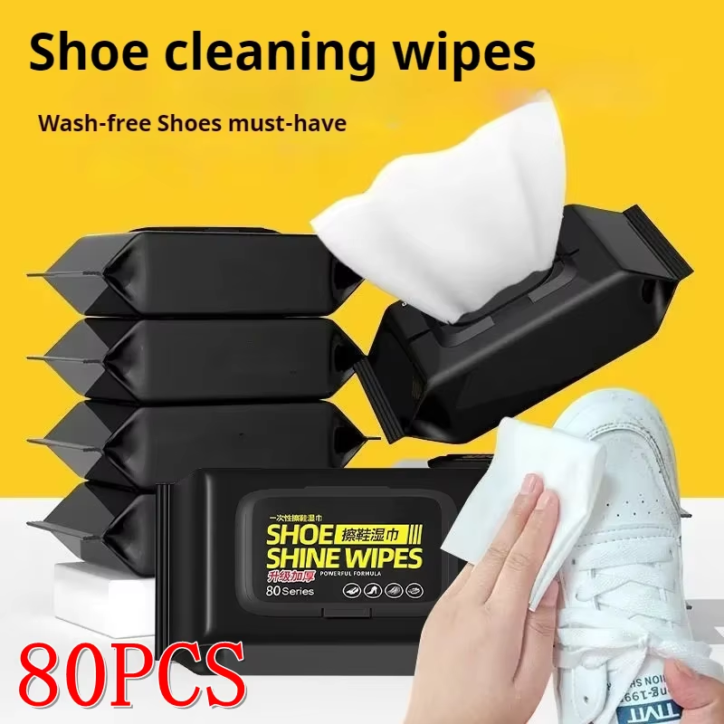 On Sneaker Care - ผ้าเช็ดทำความสะอาดรองเท้าแบบใช้แล้วทิ้ง 12/30/80 ชิ้น สำหรับรองเท้าผ้าใบและรองเท้าสีขาว