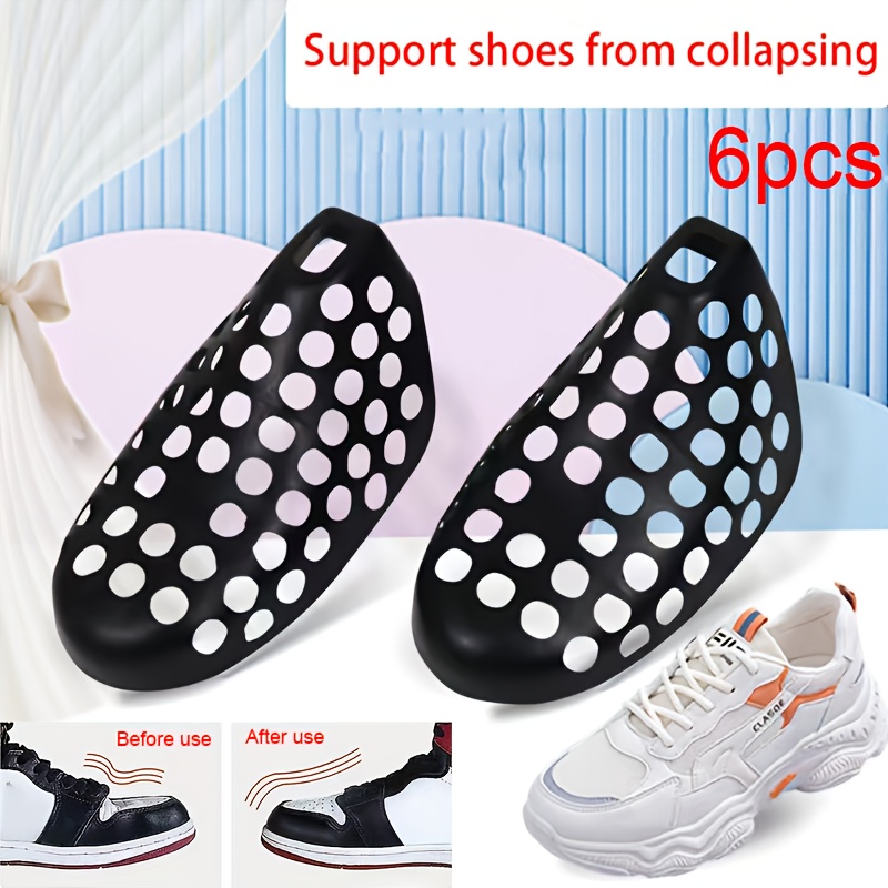 Sneaker Crease - ที่ดันทรงรองเท้าป้องกันรอยยับ 6 ชิ้น อุปกรณ์เสริมช่วยคงรูปทรงรองเท้า ป้องกันการเสียรูปทรง สำหรับรองเท้าผ้าใบผู้ชาย